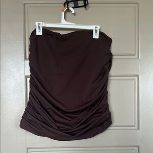 Aritzia Babaton Chocolate Brown Skirt